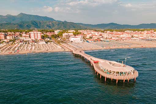 The pier in Lido di Camaiore © Boutique Hotel Medusa